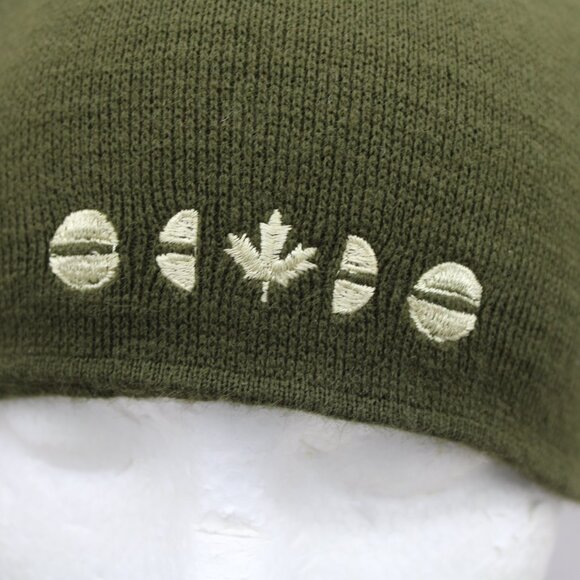 Westbeach Toque/Beanie - Green and Tan Reversible 2nd Logo - Adult Stretch Fit - Picture 2 of 12